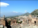 Taormina - antikes Theater mit Ätna